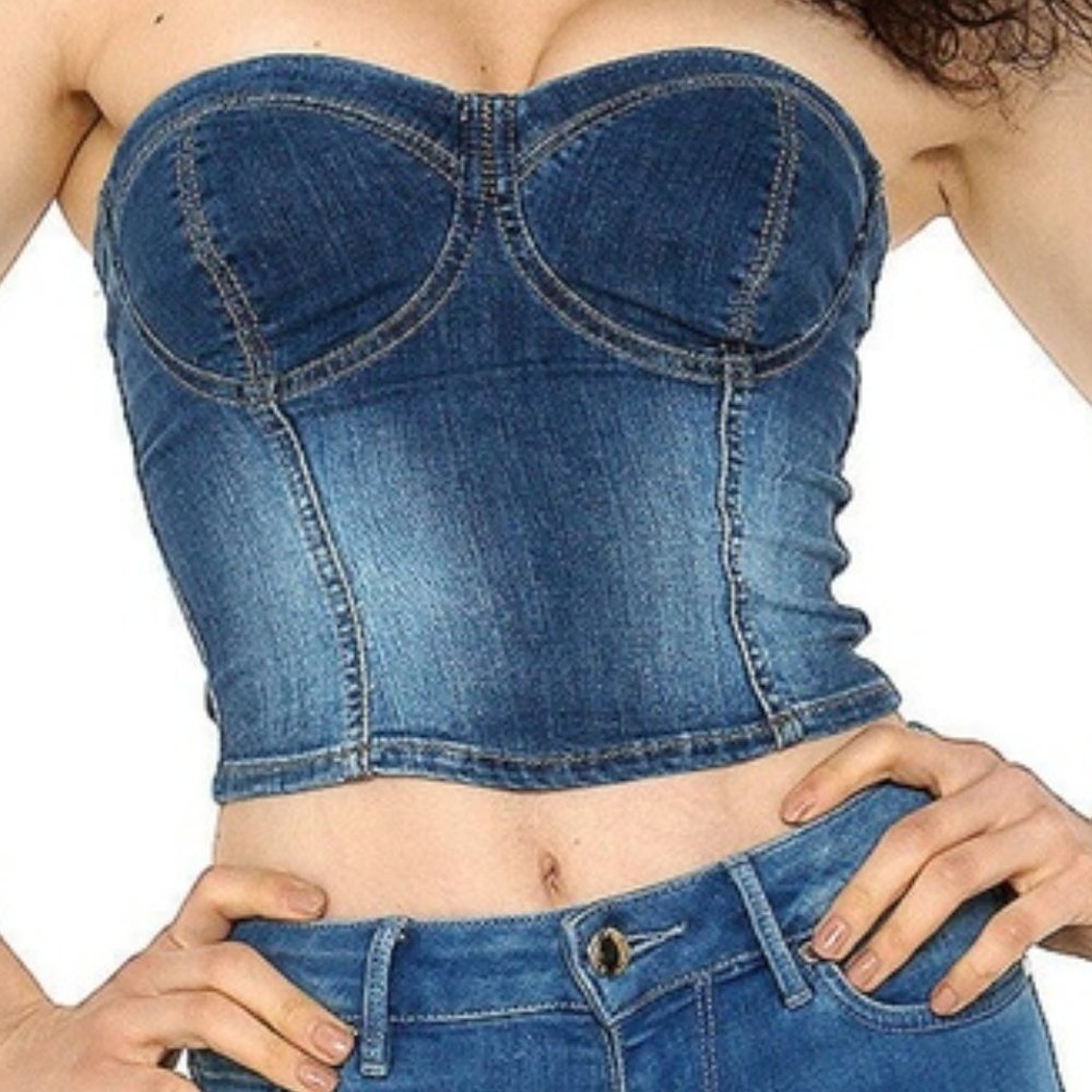 Guess Denim Tube Top